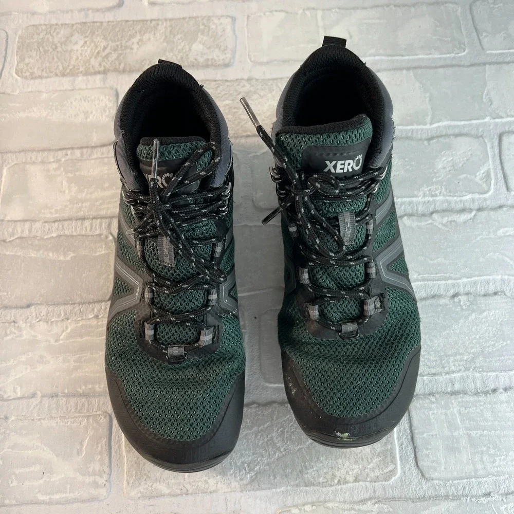 Xero Xcursion‎ Fusion Waterproof Barefoot Hiking Boots Womens 7.5 Green Outdoor